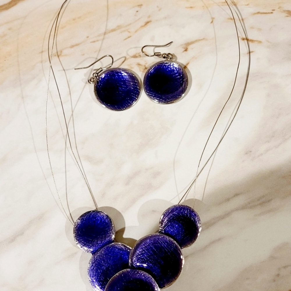 Necklace with matching earrings,  earrings,  bracelets